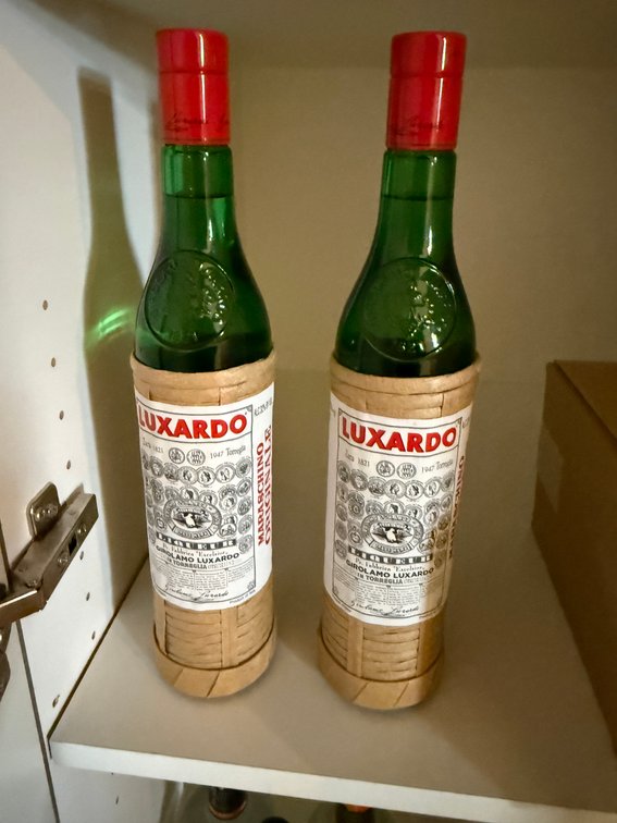 Lot of 2 Bottles, Luxardo Liqueur, 1 Liter, Sold 2 x's Qty