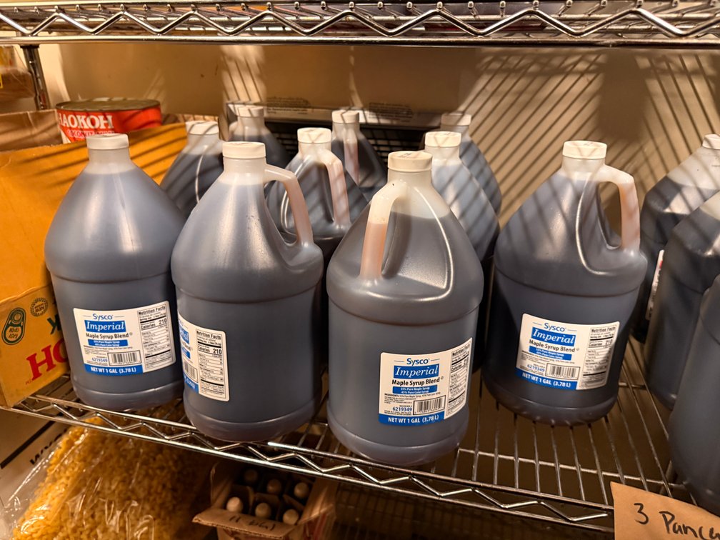 10, Gallon Jugs, Sysco Imperial Maple Syrup Blend