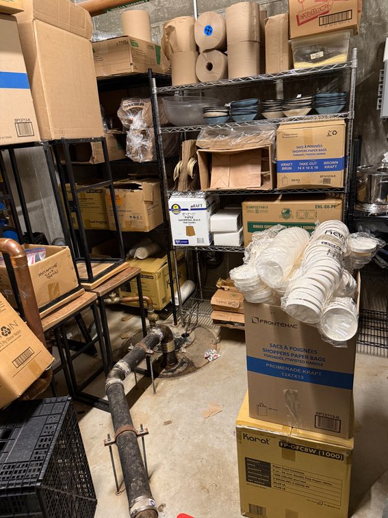 Entire Supply of Perishable, Paper Towel Rolls, Paper Bags, Hinged Containers, Cups, Lids, Containers, See Images