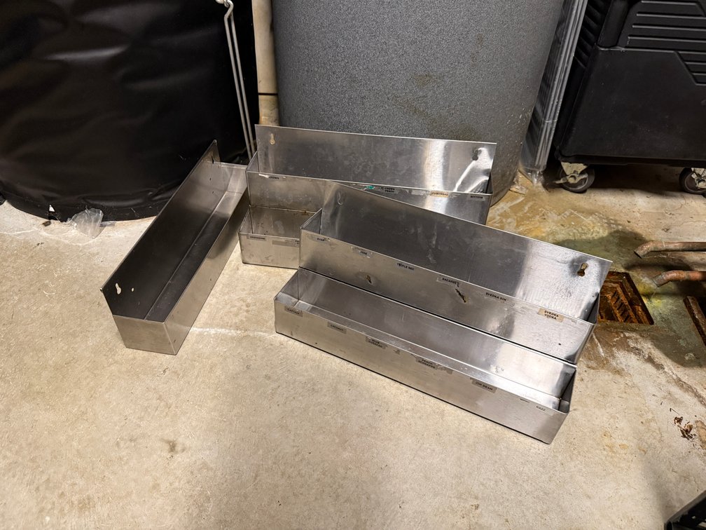 Lot of 3, Speed Rails, Stainless Steel