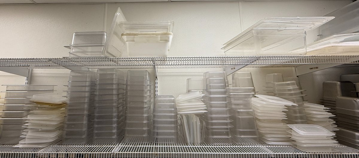 Entire Supply of Clear Polycarbonate Food Pans, 1/9, 1/6, 1/3, 1/2 & Full-Size Pans, Many w/ Lids, See Images