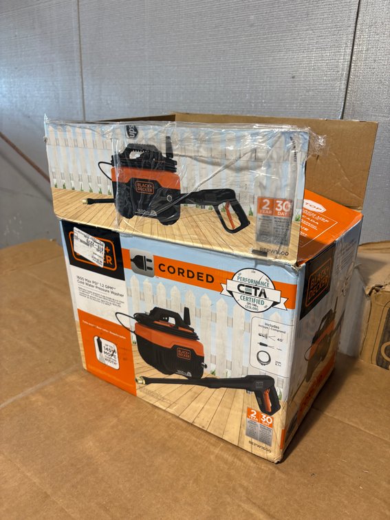 Black + Decker Corded 1600 psi Water Pressure Washer