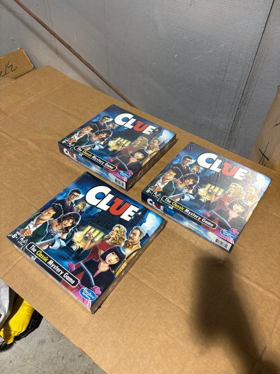 (3) Hasbro Board Game Clue