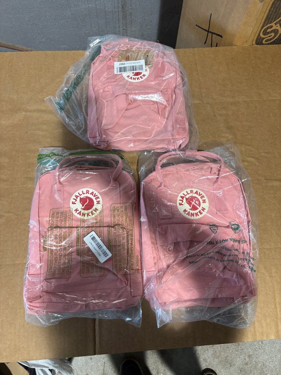(3) Fjallraven Kanken Mini Pink Backpacks 