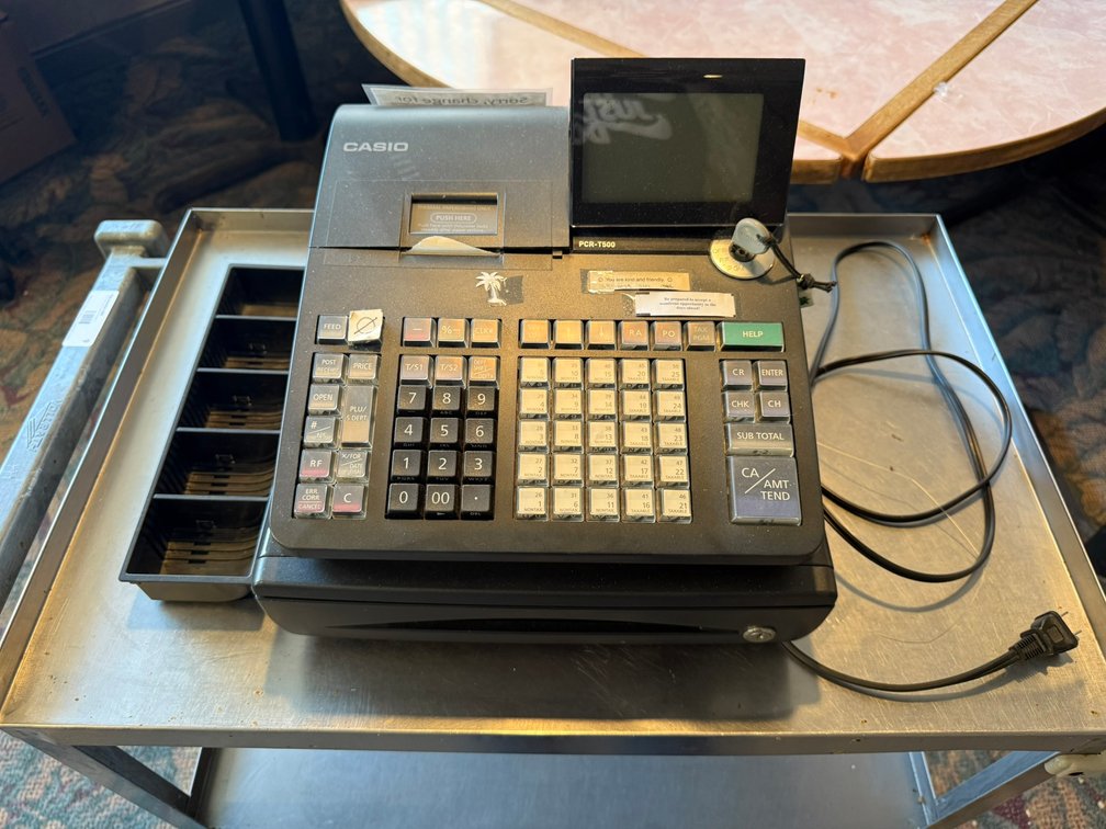 Casio Thermal Cash Register w/ Key