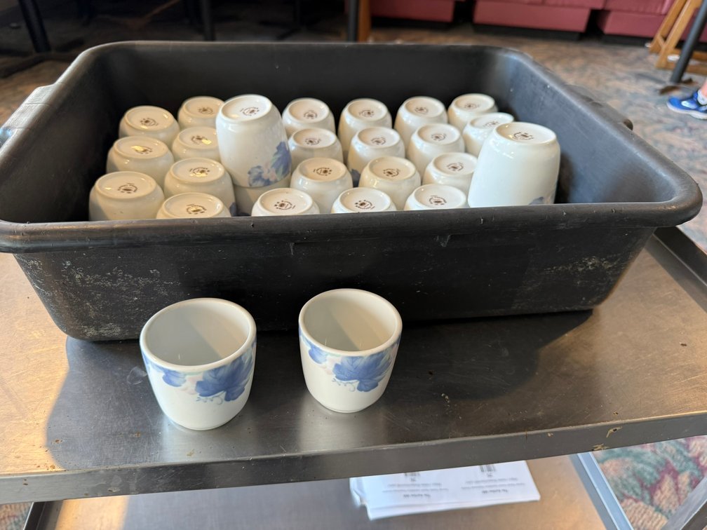 (35) Tatung Durable China Made in Taiwan Tea Cups
