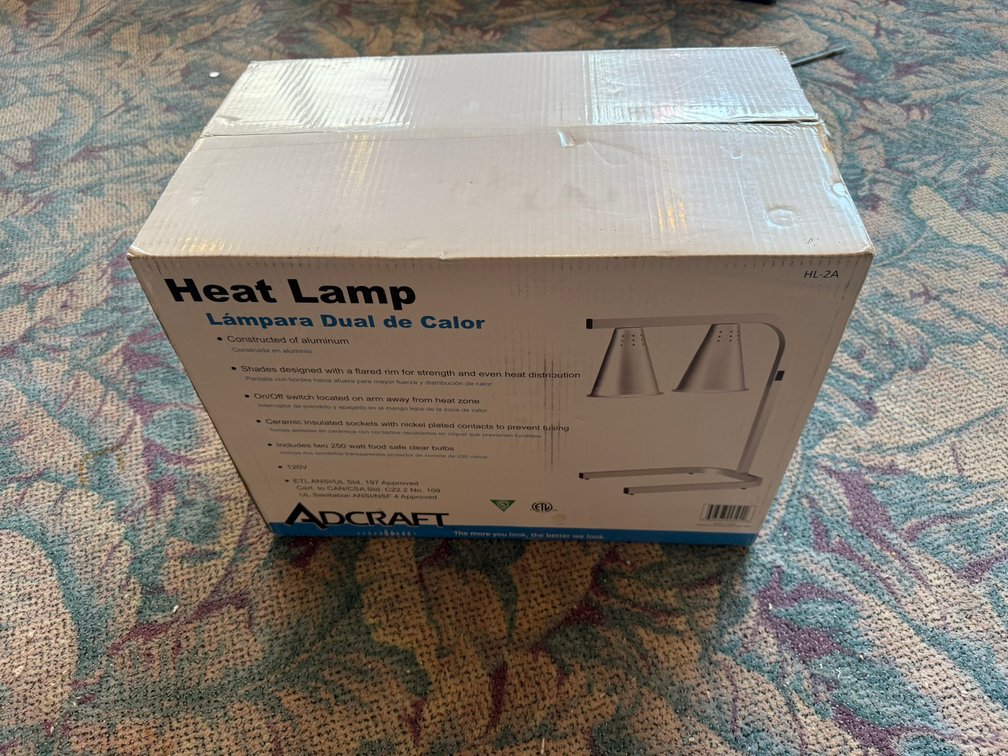 NIB Adcraft Heat Lamp Model HL-2A