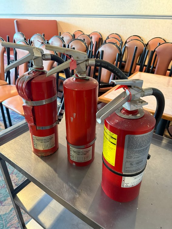 (3) Fire Extinguishers
