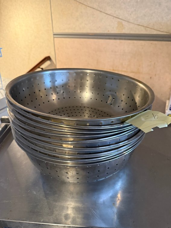(9) Stainless Steel Colanders