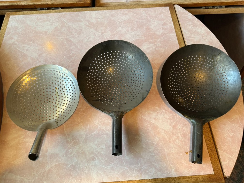 (3) Mandarin Strainers / Skimmers 11" & 12"