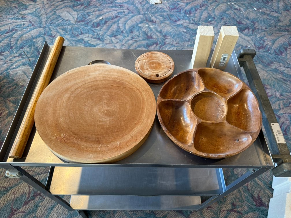 Assorted Wooden Snack Dish & More
