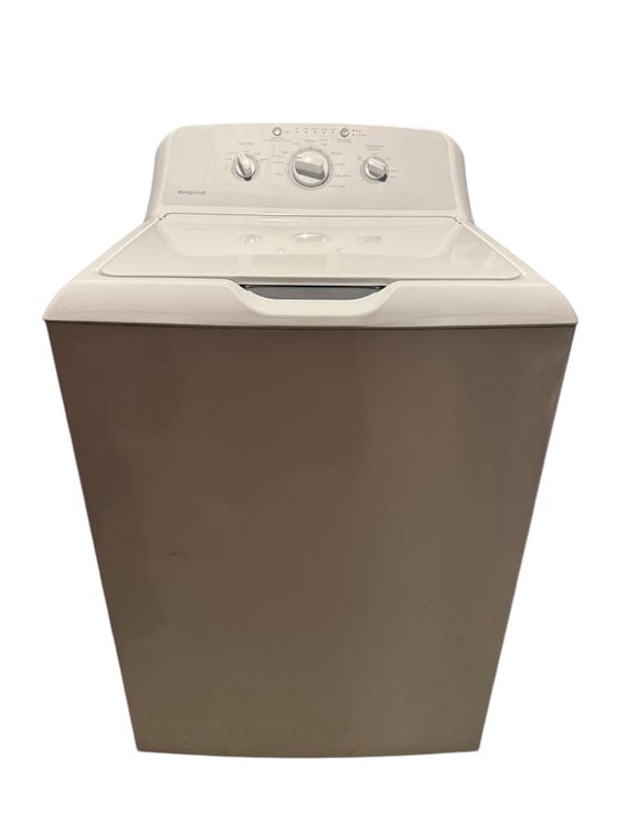 GE Hotpoint 3.8 Cu.Ft. Capacity Clothes Washer w/ Stainless Steel Basket, Model: HTW240ASK6WS