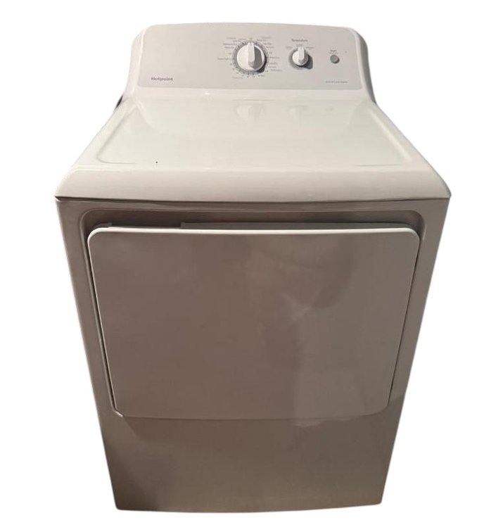 GE Hotpoint  6.2 Cu.Ft. Capacity Aluminized Alloy Electric Dryer, Model: HTX24EASK0WS