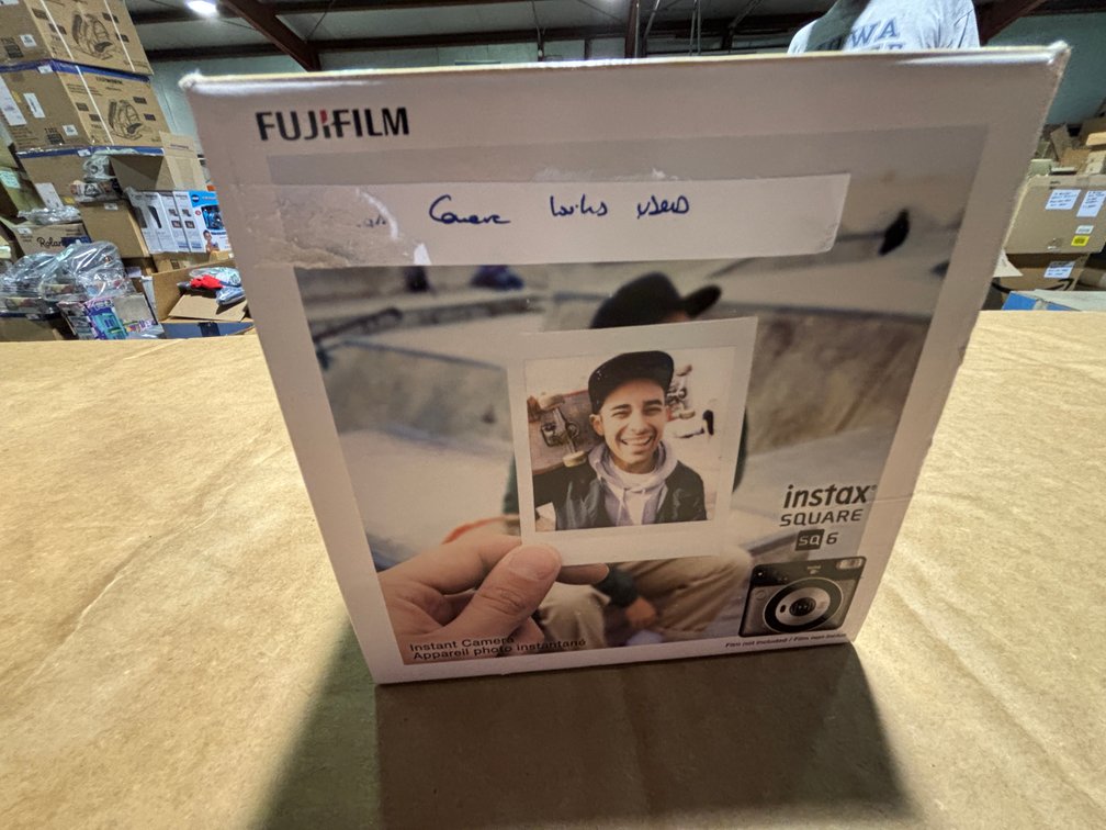 Fujifilm instax Square SQ 6, Instant Camera, May or May Not Be New, Has an Illegible Note on Box, See Pics