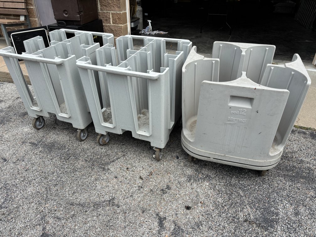 Lot of 3 Metro Dish Carts / Dollies
