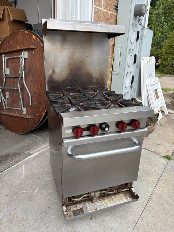 Vulcan Commercial Gas Range Oven