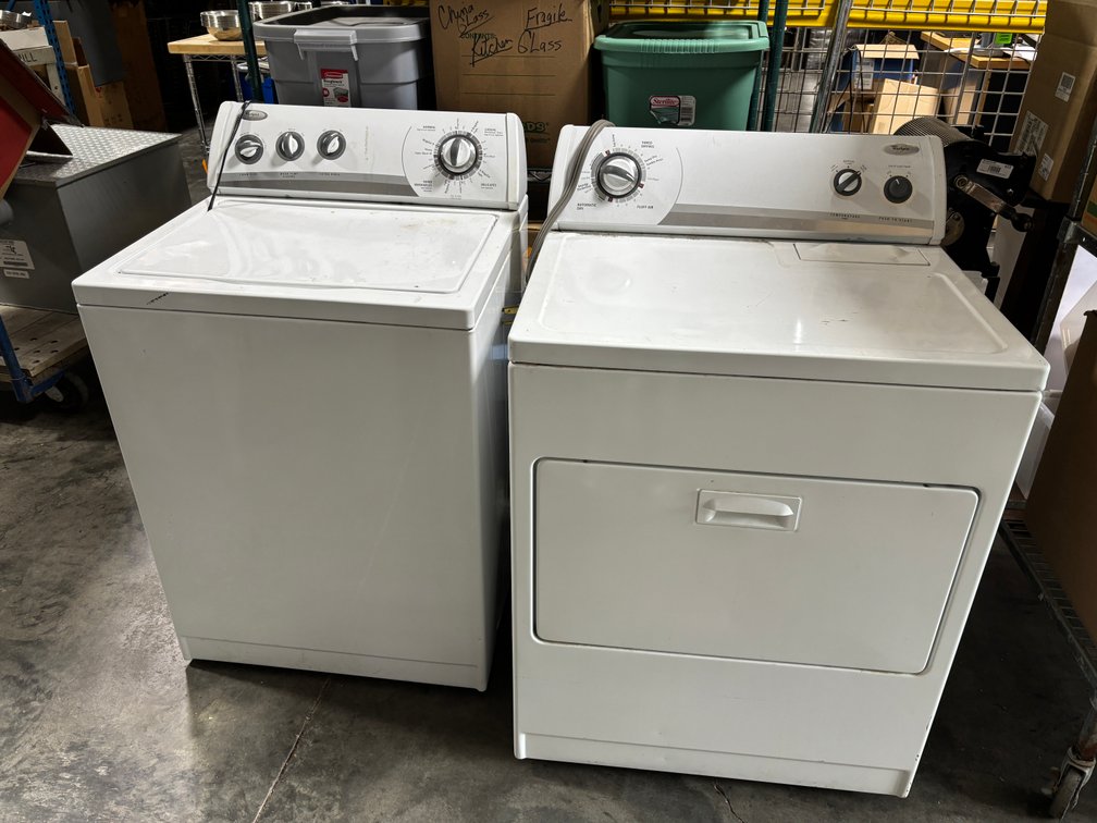 Whirlpool Electric Washer & Dryer Model WED5540SQ0, ct2251529 Type III