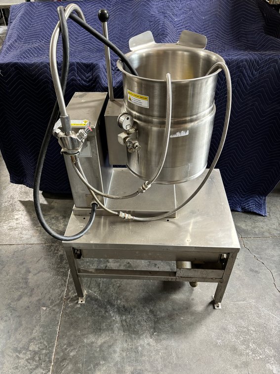 Cleveland Steam Tilting Electric Kettle on Stand