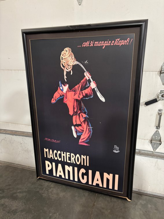 "Maccheroni Pianigiani" Reproduction Framed Wall Art 36" x 55 1/2"