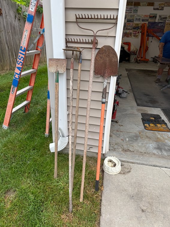 Garden Tools, Hoe, Shovel, Steel Rakes, Scraper
