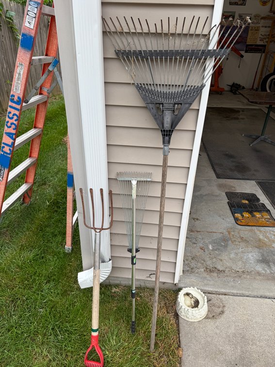 Two Rakes, Steel Potato Fork