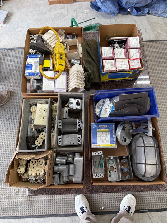 Receptacle Outlets, Handy Boxes, Power Cord, Industrial Light, Fan Controls, Parts, LED Dimmers