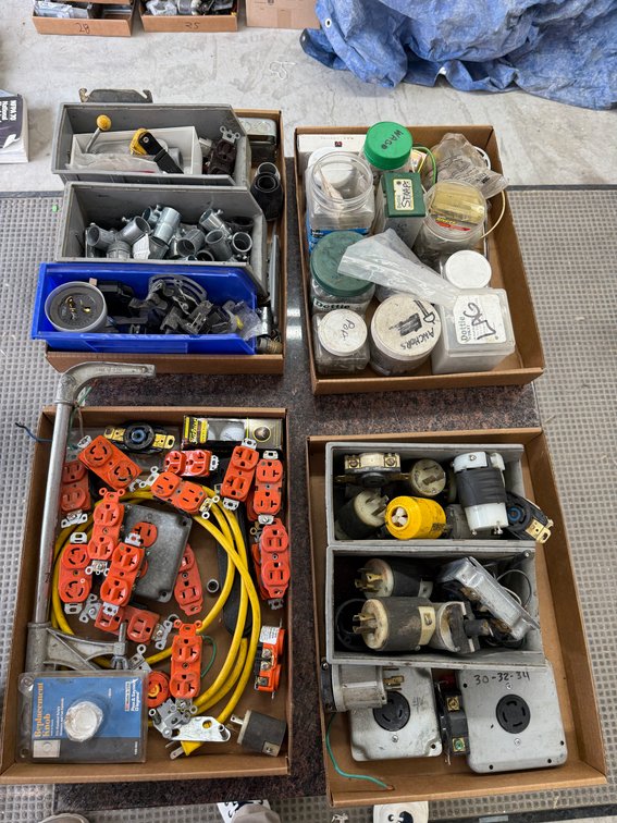 Receptacle Outlets, Hardware, Male & Female 115/208v Plugs, Connectors, Misc. Electrical Supply