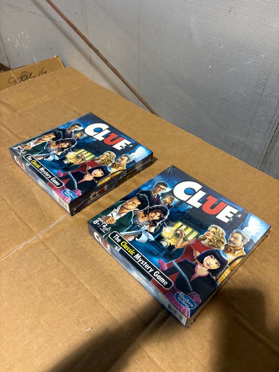(2) Hasbro Board Game Clue