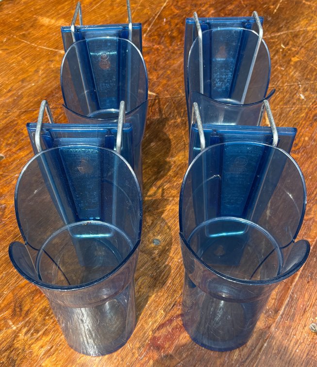 (4) Commercial Grade Ice Scoop w/ Holders