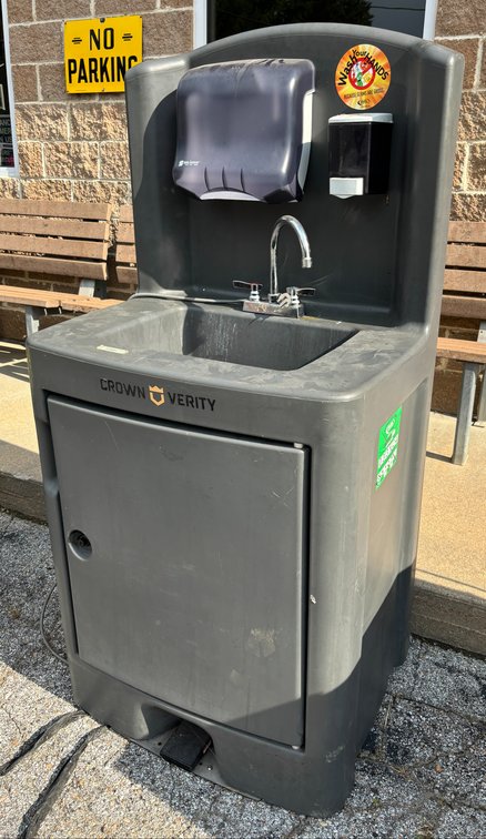 Crown Verity Portable Hand Sink - For Outdoor Events