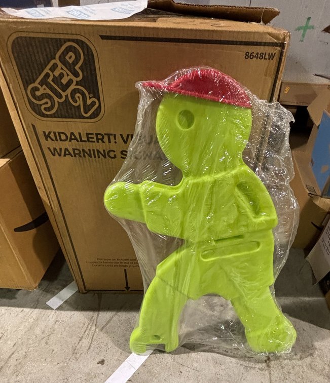 Step 2 Kidalert! Visual Warning Signal Figural Sign Men, Pack of 4