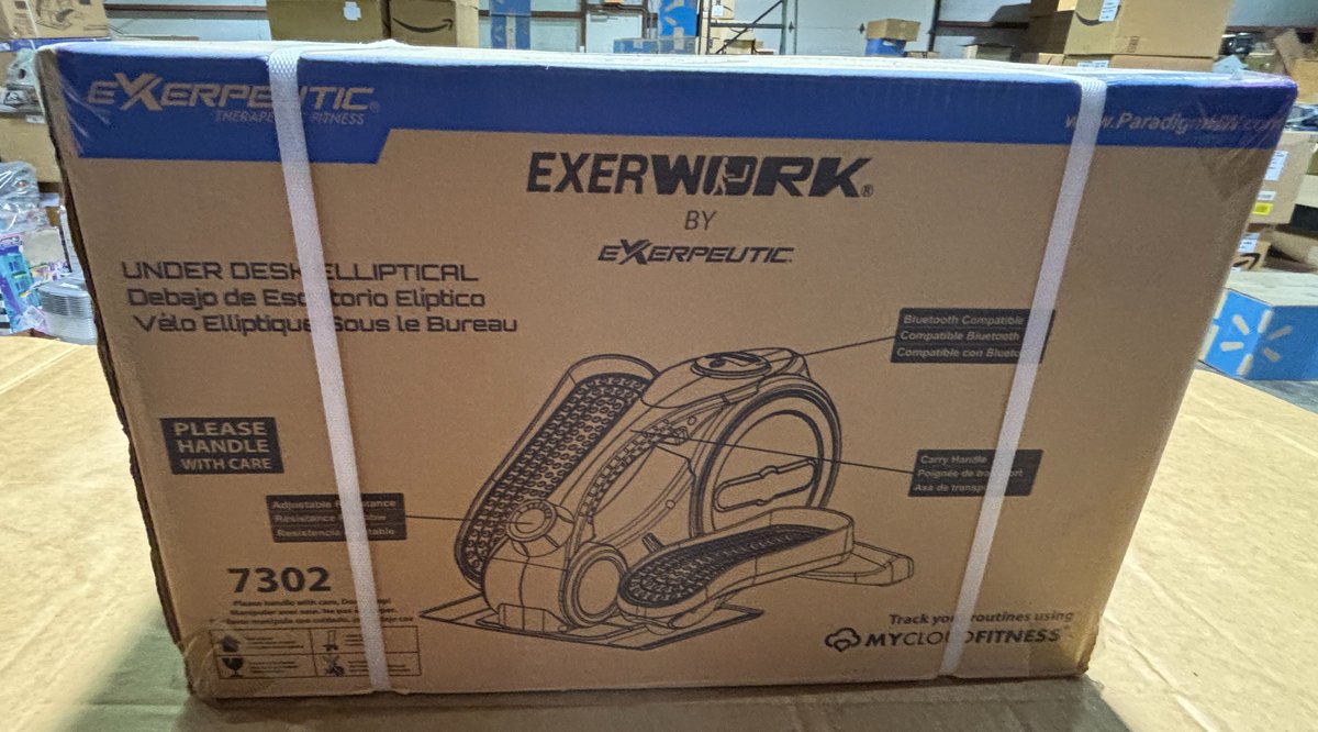 Exerpeutic Exerwork Under Desk Elliptical, No. 7302, New in Box