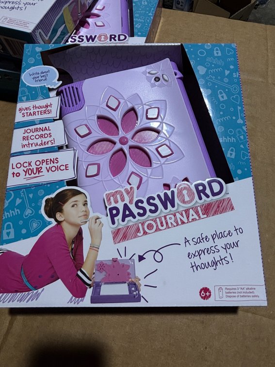 Mattel My Password Journal, Secure and Colorful, Cool Tools, Comes w/ Invisible Ink Pen & Voice Activated Password