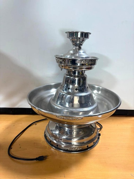Silver Plated Electric Chocolate Fountain