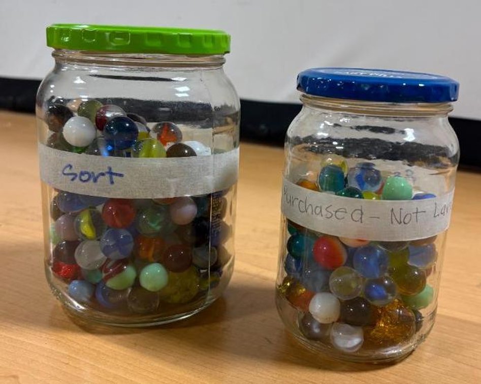 Two Jars of Marbles