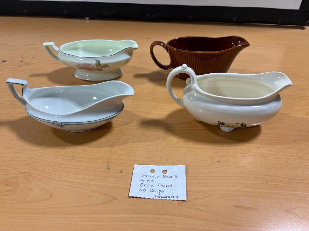 Old Ceramic Gravy Boats