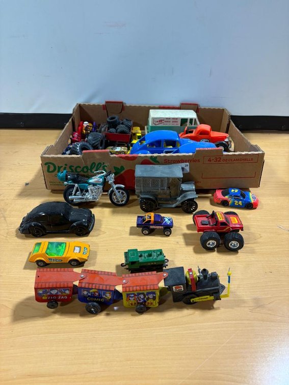Vintage Toys, Cars, Circus Train, VW Bugs, Bread Truck