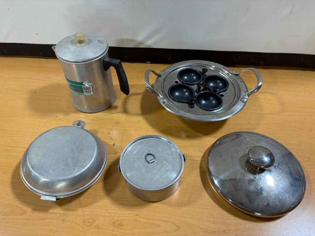 Army Mess Kit w/ Utensils, Coffee Pot, Wolfgang Puck Bistrol Buffet Server