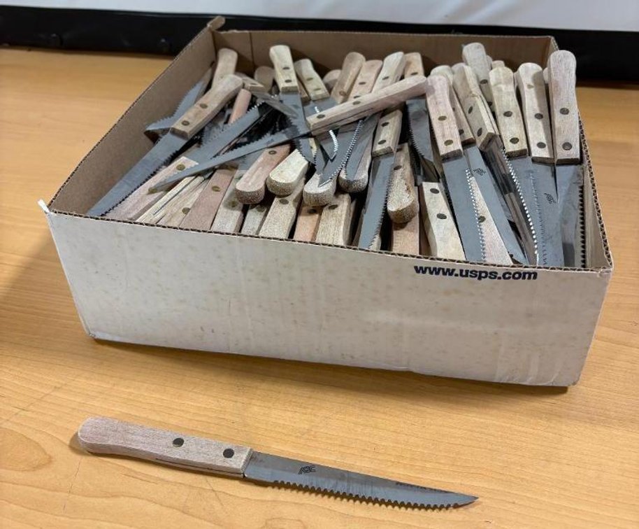 130 Wood Handled Steak Knives