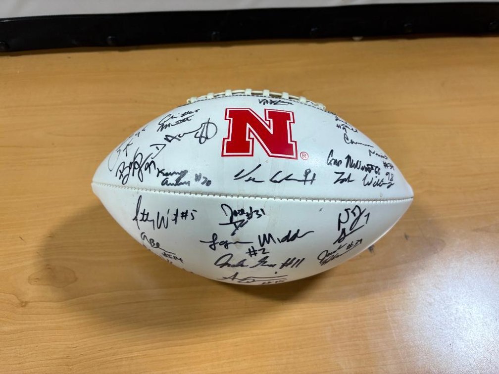Nebraska Cornhuskers Team Signed Football, Loads of Autographs