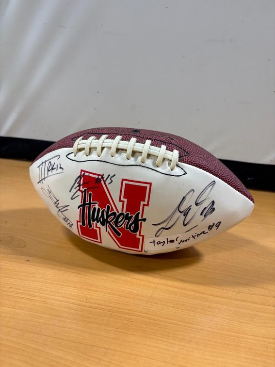 Nebraska Cornhuskers Signed Football, Taylor Martinez and Others