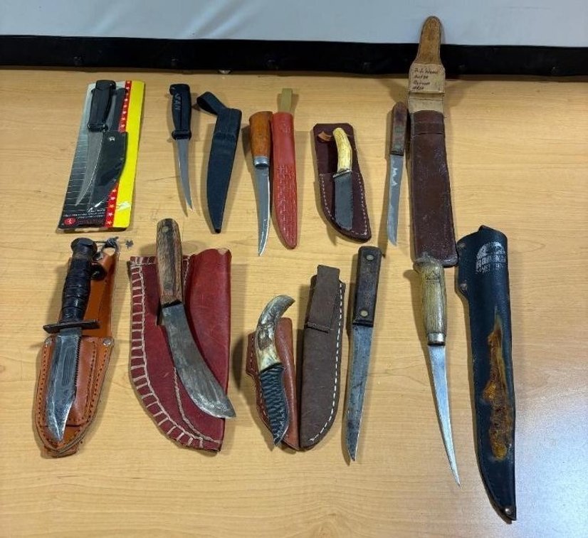 Vintage Collection of Knives, Stag Handle, Butcher, Bowie, Signed Knives and More