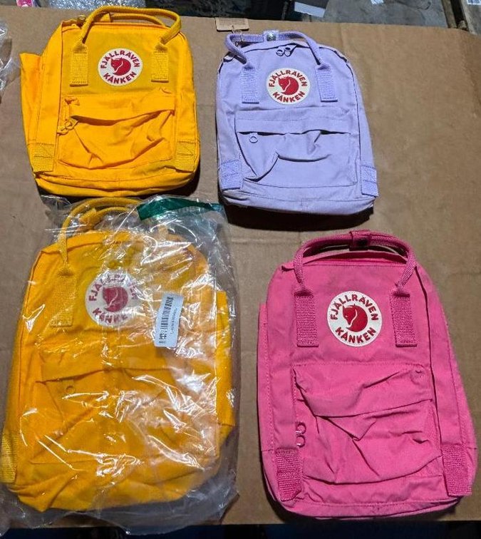 Lot of 4 Fjallraven Kanken Mini Backpacks