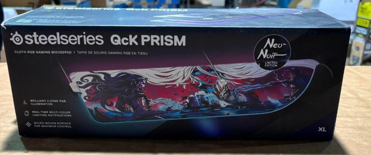 Steel Series Qck PRISM Cloth RGB Gaming Mouse Pad 
