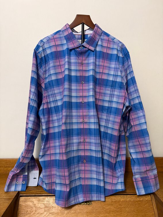 Tommy Bahama Sarasota Stretch Size XL Long Sleeve Button Down Dress Shirt