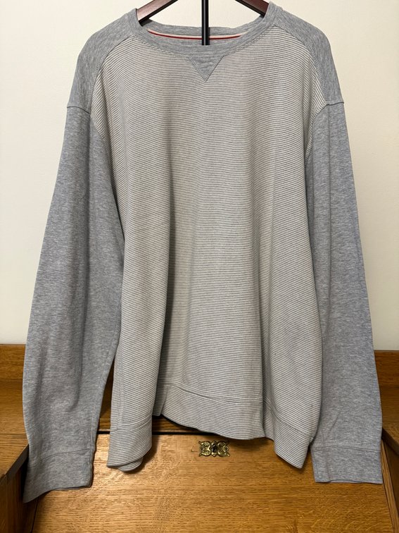 Johnnie-O Long Sleeve Baseball Crewneck Sweatshirt, Size XXL