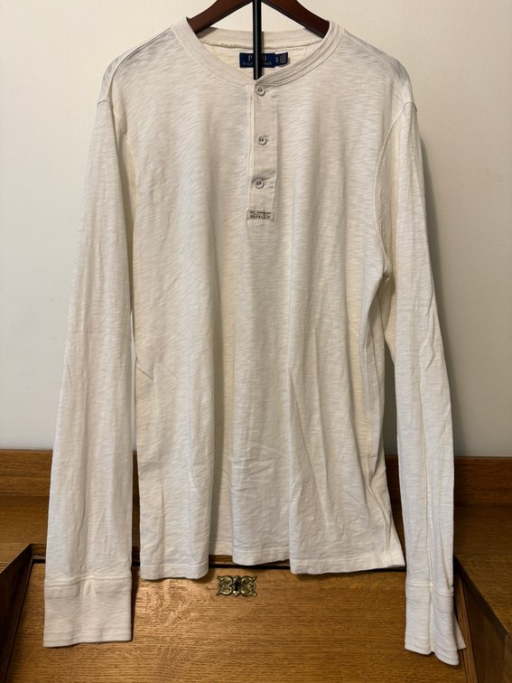 Polo Ralph Lauren Size XL - Long Sleeve Henley T-Shirt, Men's Standard Issue
