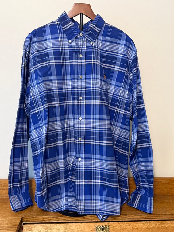 Polo Ralph Lauren Size XL Long Sleeve Plaid Button Down Dress Shirt / Flannel