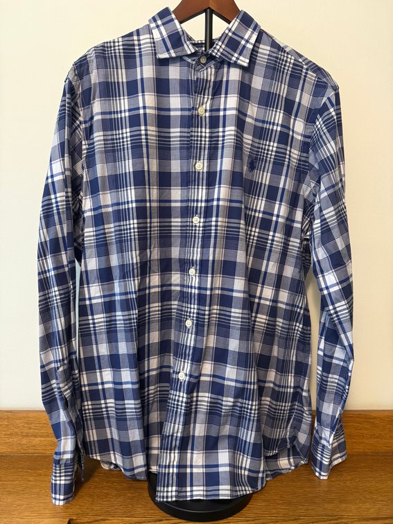 Polo Ralph Lauren Performance Long Sleeve Button Down Plaid Shirt, Size Large