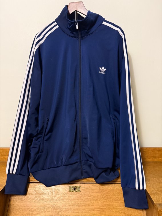 Adidas Size XXL Full-Zip Classics Firebird Track Jacket, 95% Polyester, 5% Elastaan